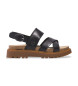 Timberland Sandalias de piel con tira trasera Clairemont Way negro