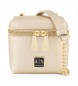 Armani Exchange Goldene Mini-Handtasche
