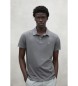 ECOALF Graues Poloshirt Theo