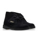 Clarks Botins de couro do deserto preto