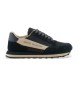 Armani Exchange Chaussures de sport en cuir noir