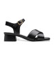 Clarks Sandales en cuir Serina35 Cross noir