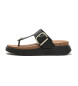 Fitflop Sandalias de piel Gen-FF negro
