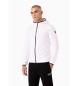 EA7 Premium Shield Opvouwbaar Donsjack met capuchon Wit