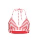 Superdry Top de biquíni triangular com riscas cor-de-rosa