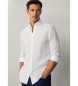 Hackett London Dopasowana koszula w kolorze białym