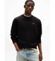 Tommy Jeans Camisola de lã escovada preta
