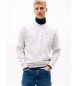 Tommy Jeans Sweatshirt i grå borstad fleece