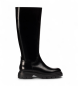 Wonders Bottes en cuir Bones 05 noir