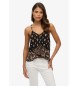 Superdry Tanktop met zwarte biesjes