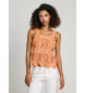 Pepe Jeans Top Olive naranja