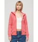 Superdry HÊttetrÞje med lynlås og logo Essential pink Superdry HÊttetrÞje med lynlås og logo Essential pink