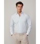 Hackett London Klassisches Hemd in blauer Passform