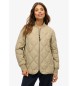 Superdry Jakke Kort quiltet foring Jakke beige