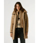 Pepe Jeans Sann Long Beige Duffle Down Coat