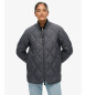 Superdry Jakke kort quiltet foring grå