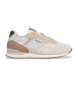 Pepe Jeans London Logo beige träningsskor