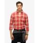Superdry Camicia da boscaiolo a maniche lunghe in cotone arancia