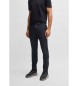 BOSS Pantaloni slim da pendolare blu navy