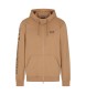 EA7 Felpa marrone Logo Series