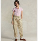Polo Ralph Lauren Elastyczna koszulka polo Slim Fit różowa