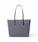 Lauren Ralph Lauren Bolso tote Keaton mediano de nailon marino