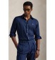 Lauren Ralph Lauren Custom Fit Linen Shirt navy
