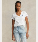 Polo Ralph Lauren T-shirt blanc à col en V