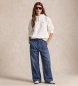 Polo Ralph Lauren Shrunken Fit fleecetröja vit