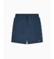 Emporio Armani Bermudas de estar por casa en punto con cinta con logotipo marino