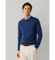 Hackett London Camisola de linho azul-marinho