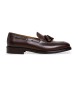 Hackett London Bruine Mayfar Crust leren schoenen
