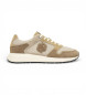 BOSS Vinston beige leather trainers