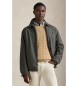 Polo Ralph Lauren Graue Twill-Jacke mit doppeltem Zwickel