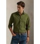 Polo Ralph Lauren Camisa oxford teñida en prenda verde