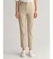 Gant Calças Chino Slim Fit bege
