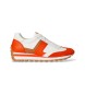 Lauren Ralph Lauren Sneakers Dani in pelle arancione