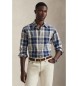 Polo Ralph Lauren Camisa oxford cepillada Custom Fit marino