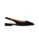 Lauren Ralph Lauren Zapato destalonado plano Londyn de ante negro