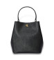 Lauren Ralph Lauren Borsa a secchiello piccola in pelle Reese, nera.
