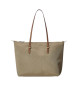 Lauren Ralph Lauren Keaton beige nylon tote tas medium