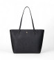 Lauren Ralph Lauren Bolso tote Karly mediano de piel cruzada negro