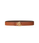 Lauren Ralph Lauren Omkeerbare bruine leren riem