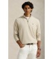 Polo Ralph Lauren Maglione in maglia morbidissima con cerniera beige