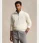Polo Ralph Lauren Maglione in maglia morbidissima color bianco sporco