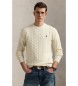 Polo Ralph Lauren Maglione in lana e cashmere bianco crema