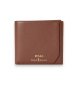 Polo Ralph Lauren Monedero billetera de Piel Suave marrón
