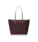 Lauren Ralph Lauren Sac tote Keaton grand en nylon grenat