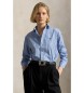 Polo Ralph Lauren Blue Relaxed Fit striped cotton shirt