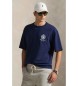 Polo Ralph Lauren Majica sproščenega kroja v mornariški majici iz pletenine jersey